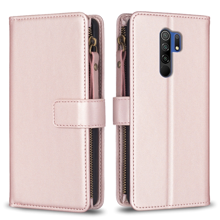 For Xiaomi Redmi 9 9 Card Slots Zipper Wallet Leather Flip Phone Case(Rose Gold)
For Xiaomi Redmi 9 9 Card Slots Zipper Wallet Leather Flip Phone Case(Rose Gold)