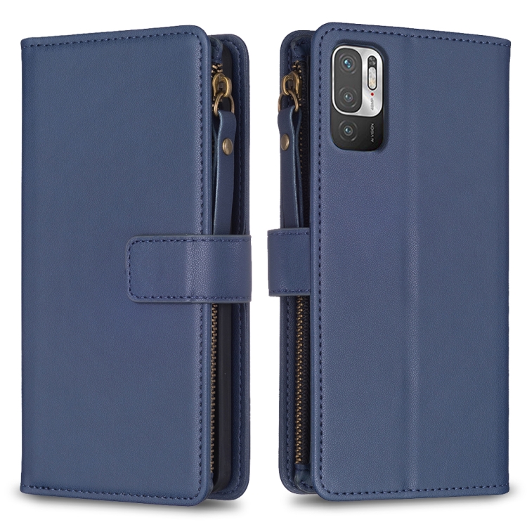 For Xiaomi Redmi Note 10 5G 9 Card Slots Zipper Wallet Leather Flip Phone Case(Blue)
For Xiaomi Redmi Note 10 5G 9 Card Slots Zipper Wallet Leather Flip Phone Case(Blue)