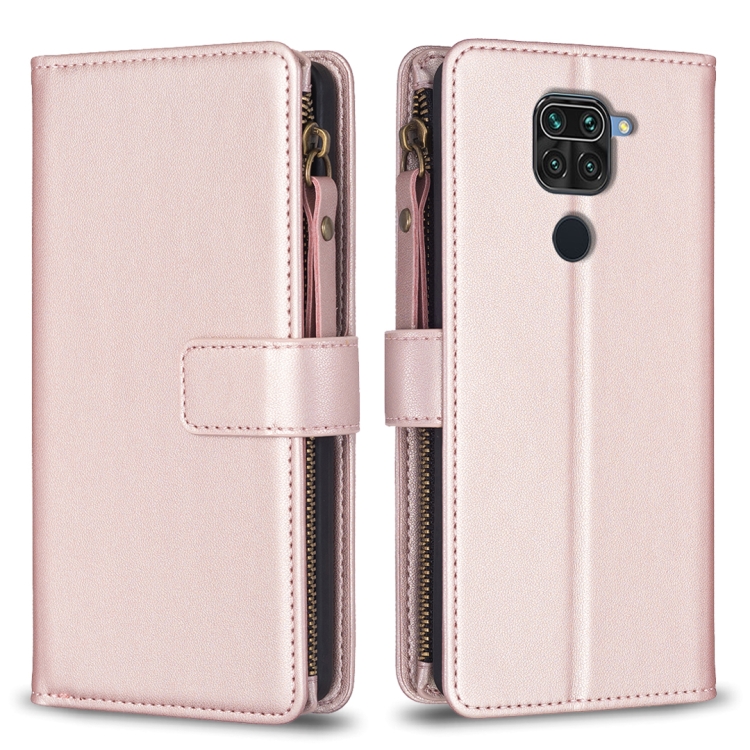 For Xiaomi Redmi Note 9 9 Card Slots Zipper Wallet Leather Flip Phone Case(Rose Gold)
For Xiaomi Redmi Note 9 9 Card Slots Zipper Wallet Leather Flip Phone Case(Rose Gold)