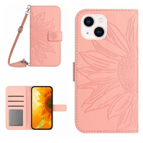 For iPhone 15 Plus Skin Feel Sun Flower Embossed Flip Leather Phone Case with Lanyard(Pink)
For iPhone 15 Plus Skin Feel Sun Flower Embossed Flip Leather Phone Case with Lanyard(Pink)