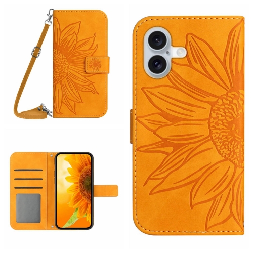 For iPhone 16 Plus Skin Feel Sun Flower Embossed Flip Leather Phone Case with Lanyard(Yellow)
For iPhone 16 Plus Skin Feel Sun Flower Embossed Flip Leather Phone Case with Lanyard(Yellow)