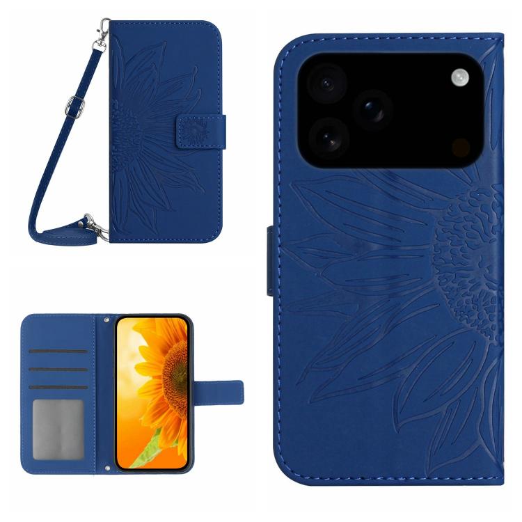 For iPhone 17 Pro Skin Feel Sun Flower Embossed Flip Leather Phone Case with Lanyard(Dark Blue)
For iPhone 17 Pro Skin Feel Sun Flower Embossed Flip Leather Phone Case with Lanyard(Dark Blue)