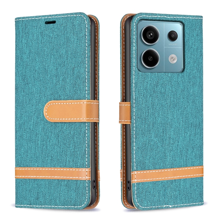 For Xiaomi Redmi Note 13 Pro 5G Color Block Denim Texture Leather Phone Case(Green)
For Xiaomi Redmi Note 13 Pro 5G Color Block Denim Texture Leather Phone Case(Green)
