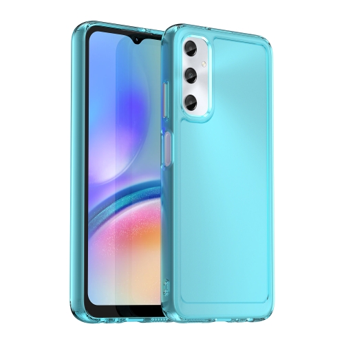 

For Samsung Galaxy A05s Candy Series TPU Phone Case(Transparent Blue)