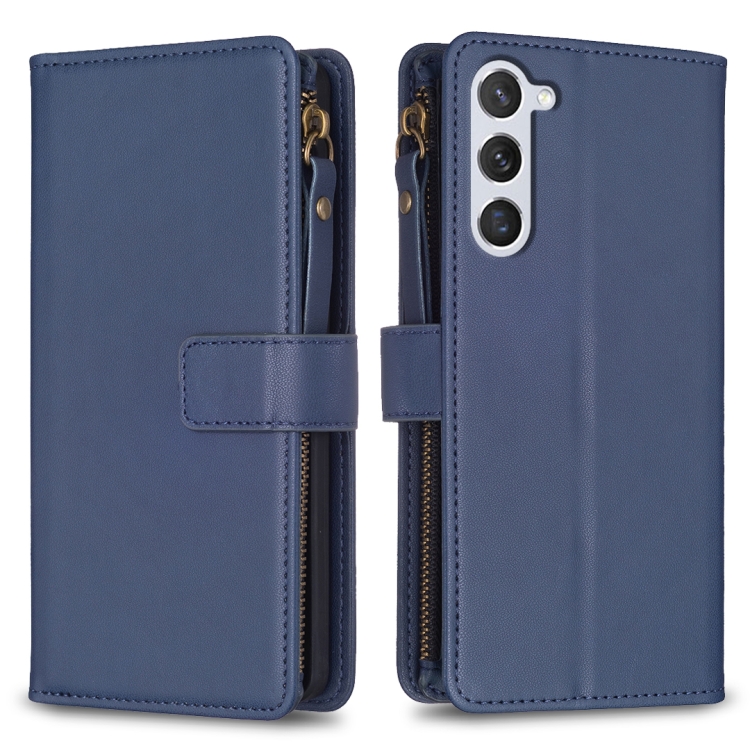 For Samsung Galaxy S23 5G 9 Card Slots Zipper Wallet Leather Flip Phone Case(Blue)
For Samsung Galaxy S23 5G 9 Card Slots Zipper Wallet Leather Flip Phone Case(Blue)