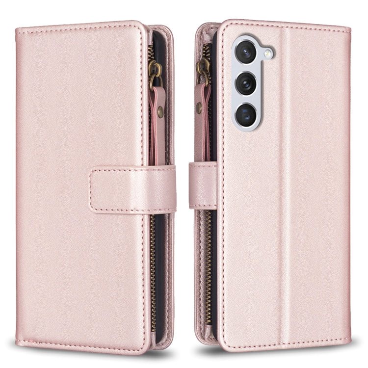 For Samsung Galaxy S23 5G 9 Card Slots Zipper Wallet Leather Flip Phone Case(Rose Gold)
For Samsung Galaxy S23 5G 9 Card Slots Zipper Wallet Leather Flip Phone Case(Rose Gold)