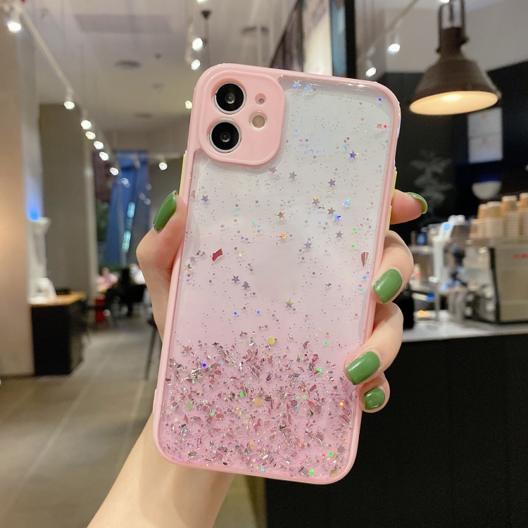 For iPhone 12 mini Starry Gradient Glitter Powder TPU Phone Case(Pink) 
For iPhone 12 mini Starry Gradient Glitter Powder TPU Phone Case(Pink)