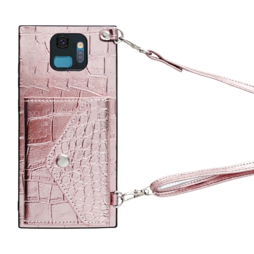 For Samsung Galaxy S9 Crocodile Texture Lanyard Card Slot Phone Case(Rose Gold)
For Samsung Galaxy S9 Crocodile Texture Lanyard Card Slot Phone Case(Rose Gold)