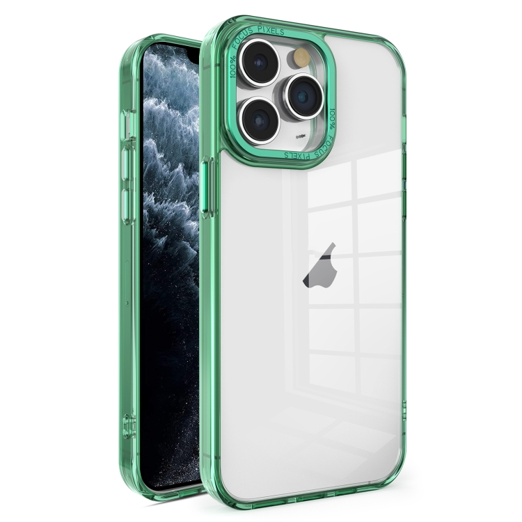For iPhone 11 Pro Crystal TPU + PC Electroplated Lens Frame Phone Case(Green)
For iPhone 11 Pro Crystal TPU + PC Electroplated Lens Frame Phone Case(Green)