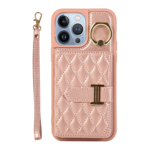 For iPhone 13 Pro Max Horizontal Card Bag Ring Holder Phone Case with Dual Lanyard(Rose Gold)
For iPhone 13 Pro Max Horizontal Card Bag Ring Holder Phone Case with Dual Lanyard(Rose Gold)