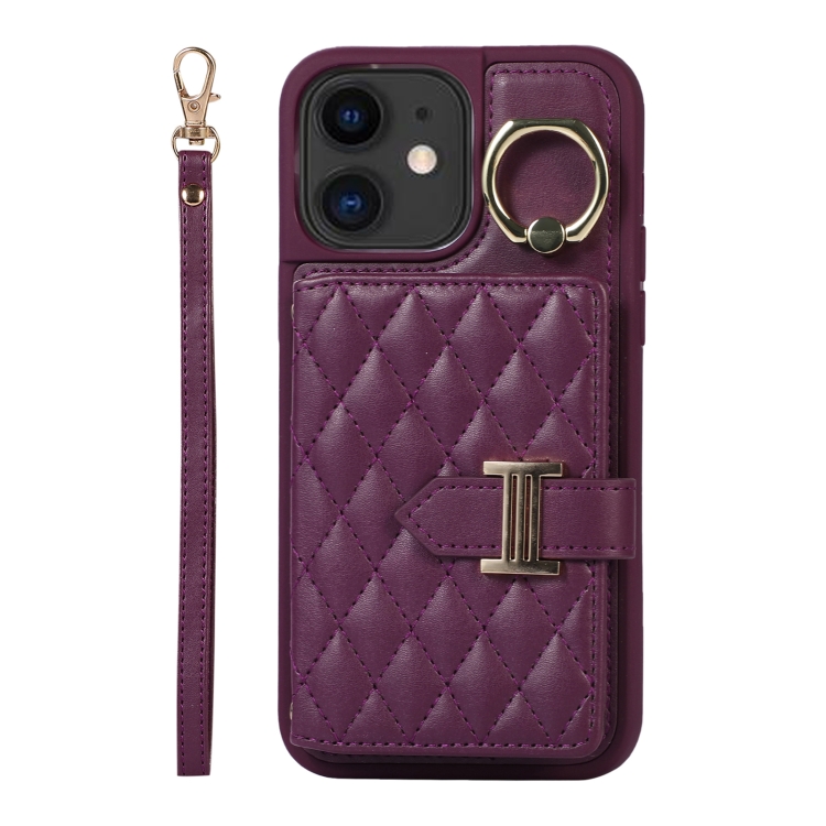 For iPhone 11 Horizontal Card Bag Ring Holder Phone Case with Dual Lanyard(Dark Purple)
For iPhone 11 Horizontal Card Bag Ring Holder Phone Case with Dual Lanyard(Dark Purple)
