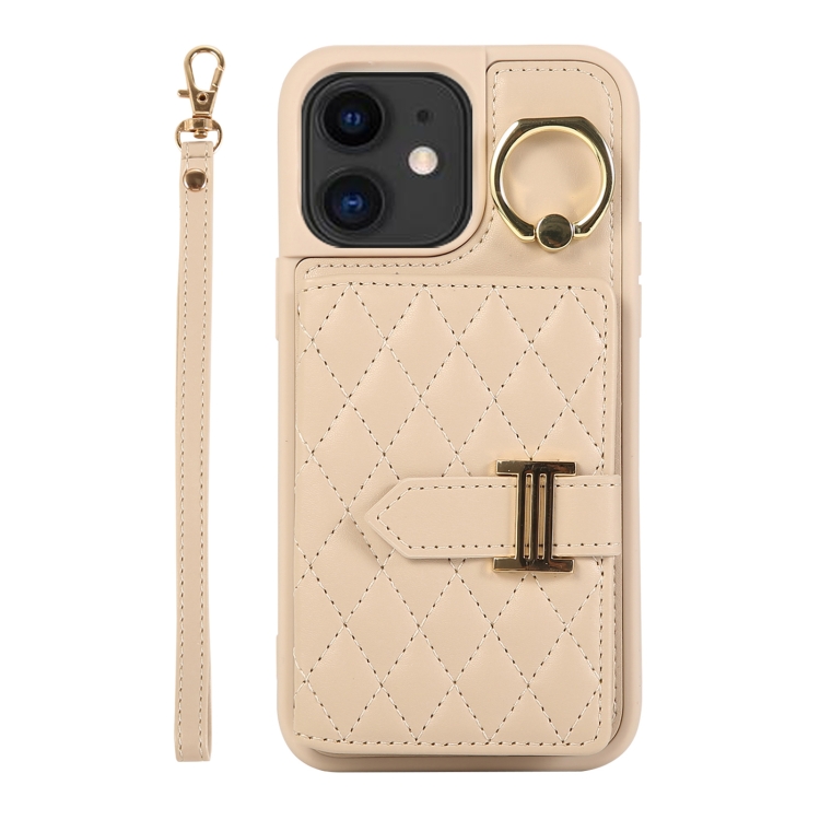 For iPhone 11 Horizontal Card Bag Ring Holder Phone Case with Dual Lanyard(Beige)
For iPhone 11 Horizontal Card Bag Ring Holder Phone Case with Dual Lanyard(Beige)
