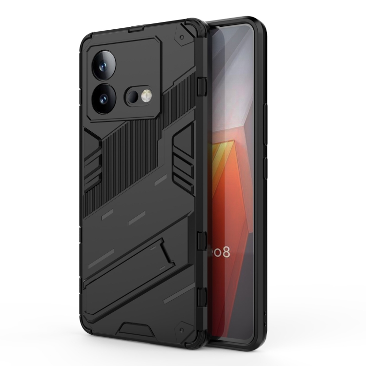 For vivo iQOO Neo8 Punk Armor 2 in 1 PC + TPU Phone Case with Holder(Black)
For vivo iQOO Neo8 Punk Armor 2 in 1 PC + TPU Phone Case with Holder(Black)
