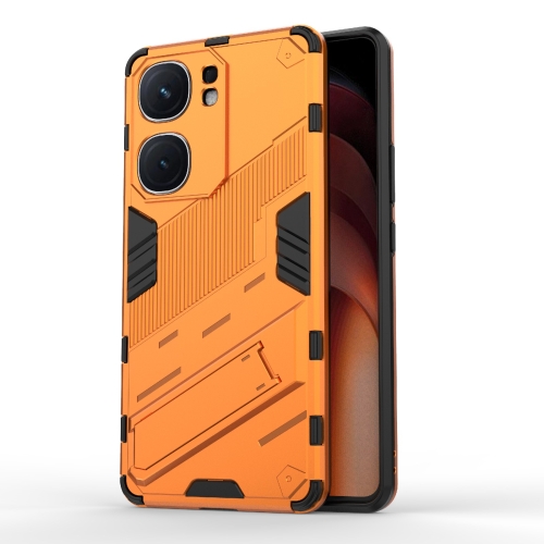 

For vivo iQOO Neo9 5G Punk Armor 2 in 1 PC + TPU Phone Case with Holder(Orange)