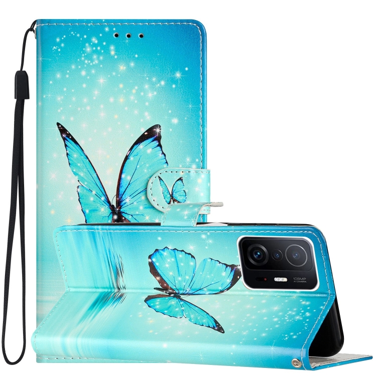 For Xiaomi Mi 11T / Mi 11T Pro Colored Drawing Leather Phone Case(Blue Butterfly)
For Xiaomi Mi 11T / Mi 11T Pro Colored Drawing Leather Phone Case(Blue Butterfly)