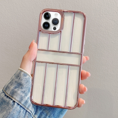 For iPhone 12 Pro Max Electroplating Door Frame Transparent TPU Phone Case(Pink)
For iPhone 12 Pro Max Electroplating Door Frame Transparent TPU Phone Case(Pink)