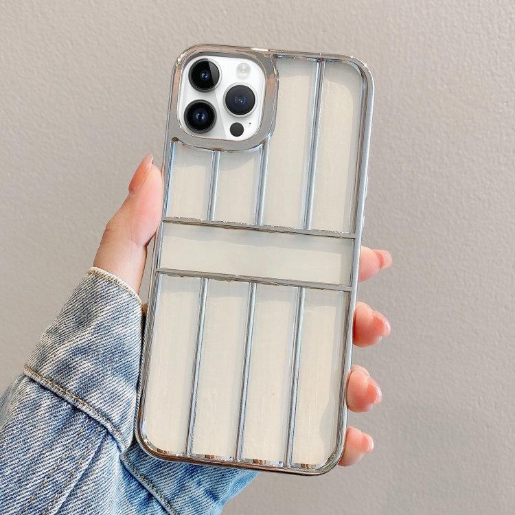For iPhone 11 Pro Max Electroplating Door Frame Transparent TPU Phone Case(Silver)
For iPhone 11 Pro Max Electroplating Door Frame Transparent TPU Phone Case(Silver)
