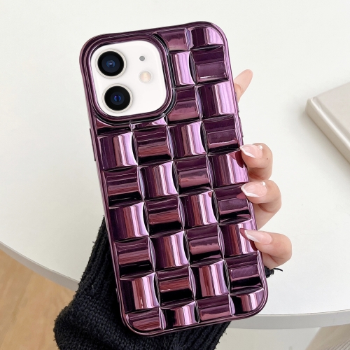 For iPhone 12 / 12 Pro 3D Cube Weave Texture Electroplating Phone Case(Purple)
For iPhone 12 / 12 Pro 3D Cube Weave Texture Electroplating Phone Case(Purple)
