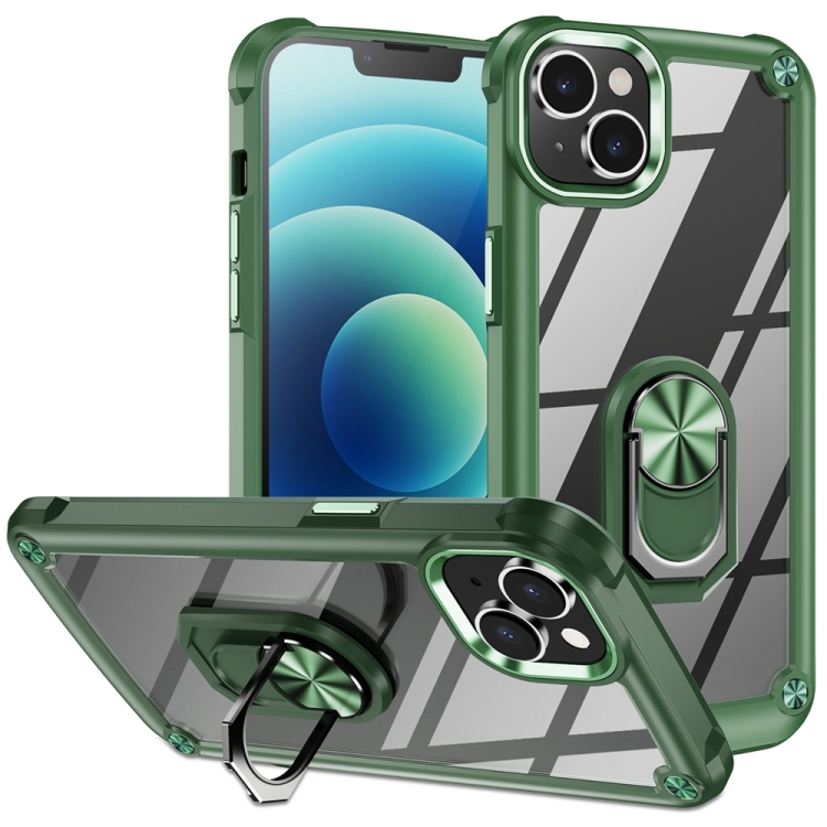 For iPhone 15 Plus TPU + PC Lens Protection Phone Case with Ring Holder(Green)
For iPhone 15 Plus TPU + PC Lens Protection Phone Case with Ring Holder(Green)