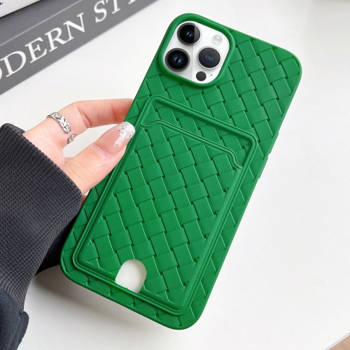 For iPhone 14 Pro Weave Texture Card Slot Skin Feel Phone Case with Push Card Hole(Green)
For iPhone 14 Pro Weave Texture Card Slot Skin Feel Phone Case with Push Card Hole(Green)