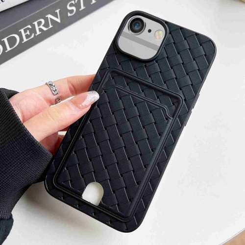 For iPhone SE 2022 / SE 2020 / 8 / 7 Weave Texture Card Slot Skin Feel Phone Case with Push Card Hole(Black)
For iPhone SE 2022 / SE 2020 / 8 / 7 Weave Texture Card Slot Skin Feel Phone Case with Push Card Hole(Black)