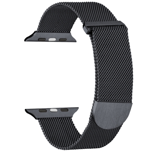

For Apple Watch SE 2023 44mm Milanese Metal Magnetic Watch Band(Gunmetal)