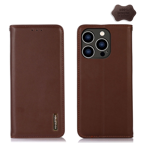 For iPhone 15 Pro Max KHAZNEH Nappa Top Layer Cowhide Leather Phone Case(Brown)
For iPhone 15 Pro Max KHAZNEH Nappa Top Layer Cowhide Leather Phone Case(Brown)