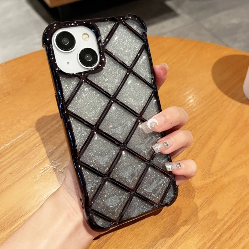 For iPhone 14 / 13 3D Diamond Lattice Laser Engraving Glitter Paper Phone Case(Gradient Black)
For iPhone 14 / 13 3D Diamond Lattice Laser Engraving Glitter Paper Phone Case(Gradient Black)