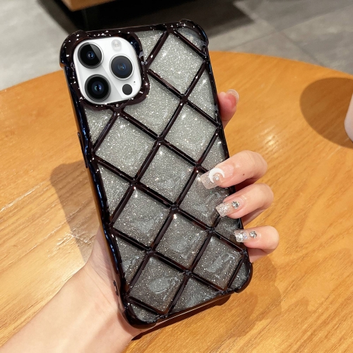 For iPhone 14 Pro 3D Diamond Lattice Laser Engraving Glitter Paper Phone Case(Gradient Black)
For iPhone 14 Pro 3D Diamond Lattice Laser Engraving Glitter Paper Phone Case(Gradient Black)