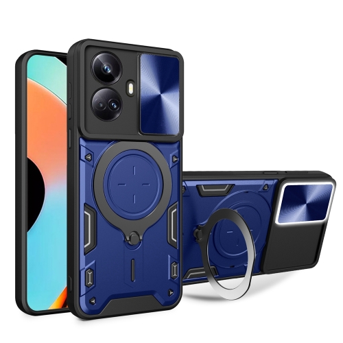 For Realme 10 Pro+ 5G CD Texture Sliding Camshield Magnetic Holder Phone Case(Blue)
For Realme 10 Pro+ 5G CD Texture Sliding Camshield Magnetic Holder Phone Case(Blue)
