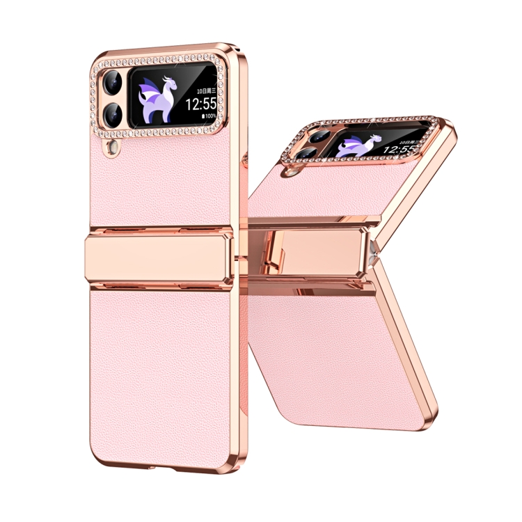 For Samsung Galaxy Z Flip3 5G Plated Plain Leather Folding Phone Case with Hinge(Pink)
For Samsung Galaxy Z Flip3 5G Plated Plain Leather Folding Phone Case with Hinge(Pink)