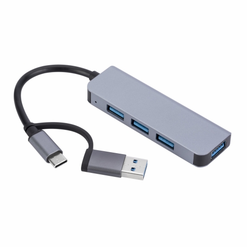 2301 4 in 1 USB+USB-C/Type-C to USB Multi-function Docking Station HUB Adapter
2301 4 in 1 USB+USB-C/Type-C to USB Multi-function Docking Station HUB Adapter