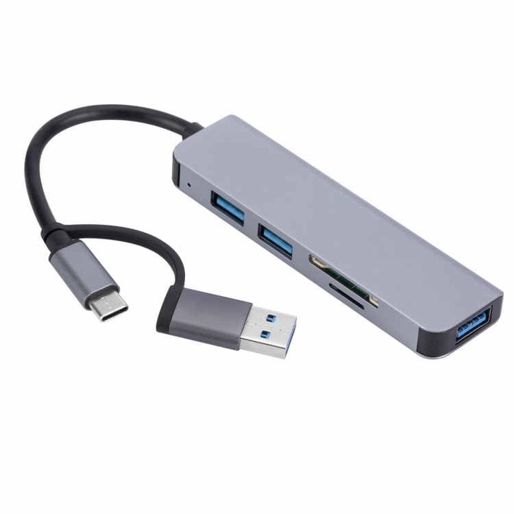 2302 5 in 1 USB+USB-C/Type-C to USB Multi-function Docking Station HUB Adapter
2302 5 in 1 USB+USB-C/Type-C to USB Multi-function Docking Station HUB Adapter