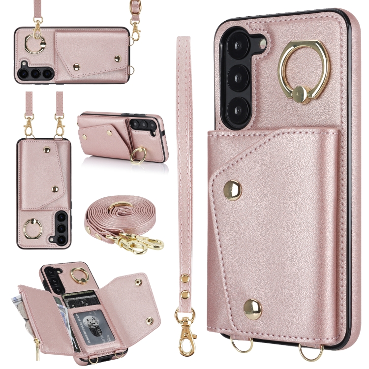 For Samsung Galaxy S23+ 5G Zipper Card Bag Phone Case with Dual Lanyard(Rose Gold)
For Samsung Galaxy S23+ 5G Zipper Card Bag Phone Case with Dual Lanyard(Rose Gold)