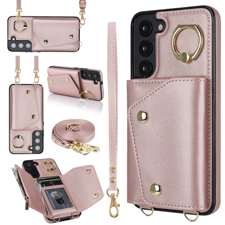 For Samsung Galaxy S22 5G Zipper Card Bag Phone Case with Dual Lanyard(Rose Gold)
For Samsung Galaxy S22 5G Zipper Card Bag Phone Case with Dual Lanyard(Rose Gold)