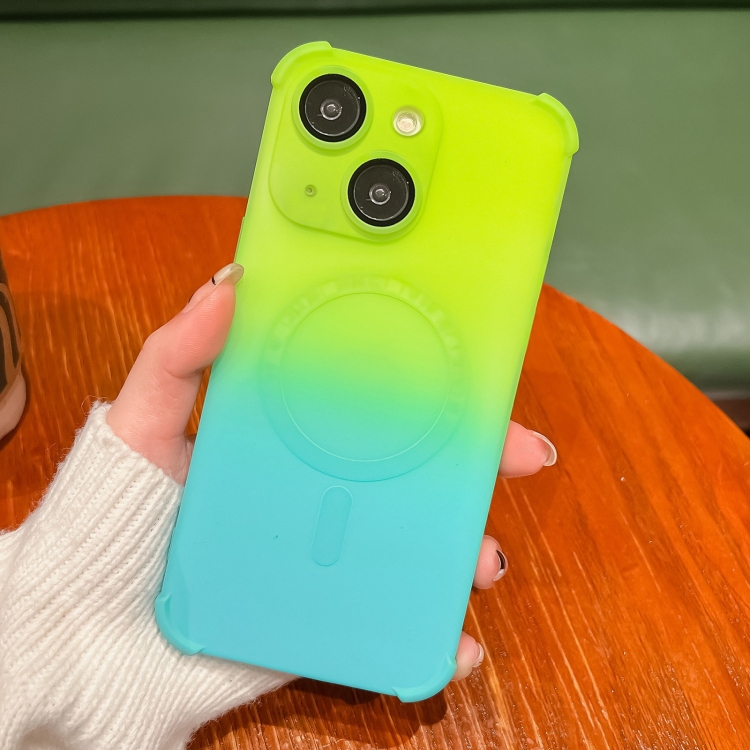 For iPhone 13 Four-Corner Shockproof Gradient TPU Phone Case(Cyan Blue)
For iPhone 13 Four-Corner Shockproof Gradient TPU Phone Case(Cyan Blue)