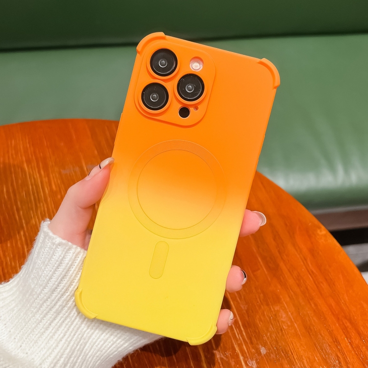 For iPhone 13 Pro Max Four-Corner Shockproof Gradient TPU Phone Case(Orange Yellow)
For iPhone 13 Pro Max Four-Corner Shockproof Gradient TPU Phone Case(Orange Yellow)