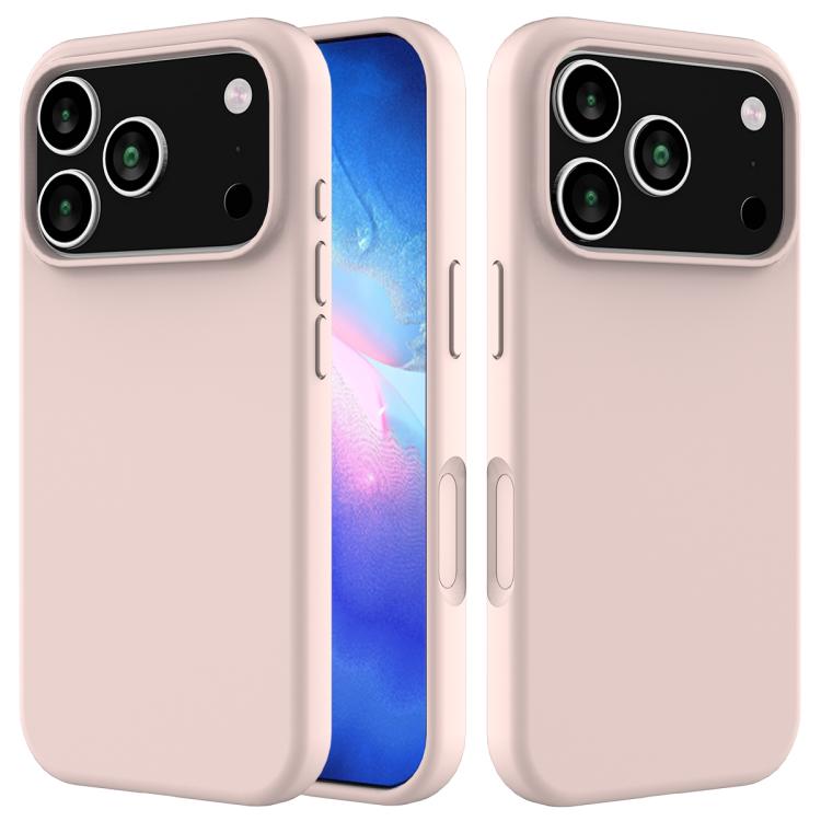 For iPhone 17 Pro Solid Color Silicone Phone Case(Sand Pink)
For iPhone 17 Pro Solid Color Silicone Phone Case(Sand Pink)