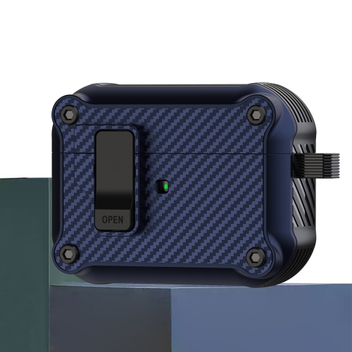 For AirPods Pro 2 Carbon Fiber Magnetic Automatic Switch Earphone Protective Case(Blue)
For AirPods Pro 2 Carbon Fiber Magnetic Automatic Switch Earphone Protective Case(Blue)