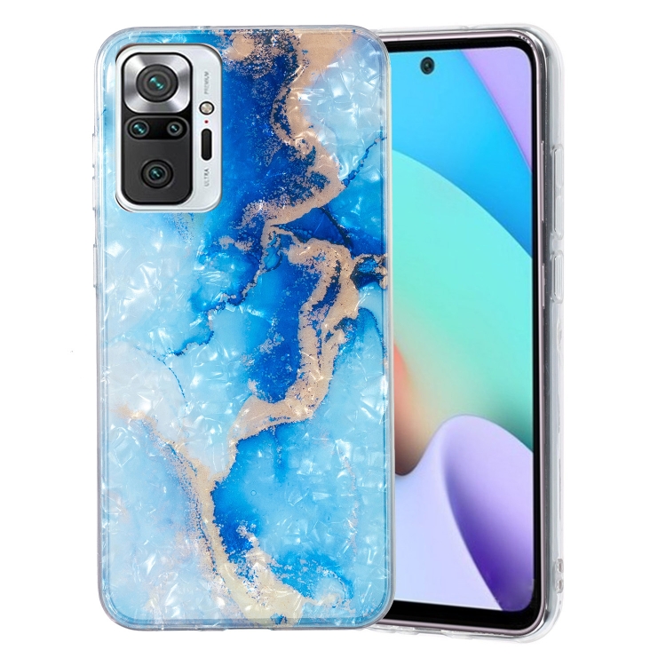 For Xiaomi Redmi Note 10 Pro IMD Shell Pattern TPU Phone Case(Blue Gold Marble)
For Xiaomi Redmi Note 10 Pro IMD Shell Pattern TPU Phone Case(Blue Gold Marble)