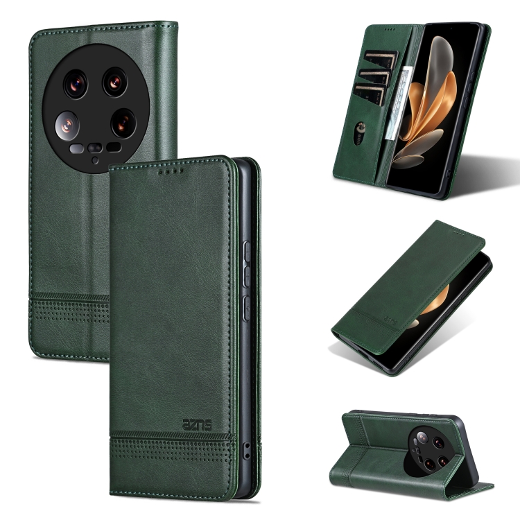 For Xiaomi 14 Ultra AZNS Magnetic Calf Texture Flip Leather Phone Case(Dark Green)
For Xiaomi 14 Ultra AZNS Magnetic Calf Texture Flip Leather Phone Case(Dark Green)