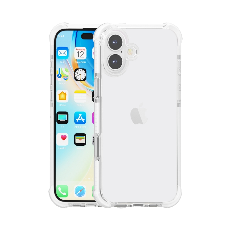 For iPhone 16 Plus Four-corner Shockproof TPU Hybrid Acrylic Phone Case(Transparent)
For iPhone 16 Plus Four-corner Shockproof TPU Hybrid Acrylic Phone Case(Transparent)