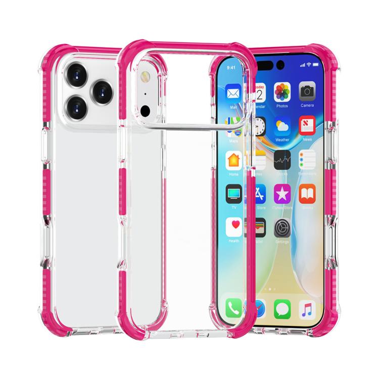 For iPhone 17 Pro Four-corner Shockproof TPU Hybrid Acrylic Phone Case(Pink)
For iPhone 17 Pro Four-corner Shockproof TPU Hybrid Acrylic Phone Case(Pink)
