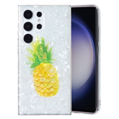 

For Samsung Galaxy S22 Ultra 5G IMD Shell Pattern TPU Phone Case(Pineapple)