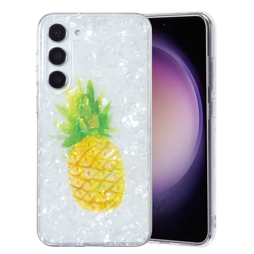 

For Samsung Galaxy S23 5G IMD Shell Pattern TPU Phone Case(Pineapple)