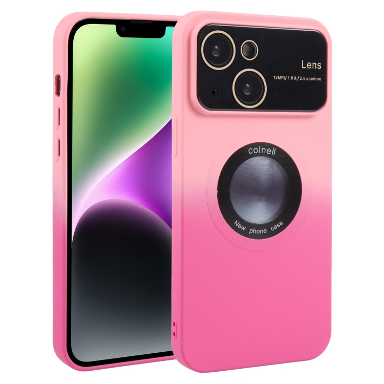 For iPhone 14 Gradient Silicone Shockproof Magsafe Phone Case with Lens Film(Pink Rose)
For iPhone 14 Gradient Silicone Shockproof Magsafe Phone Case with Lens Film(Pink Rose)