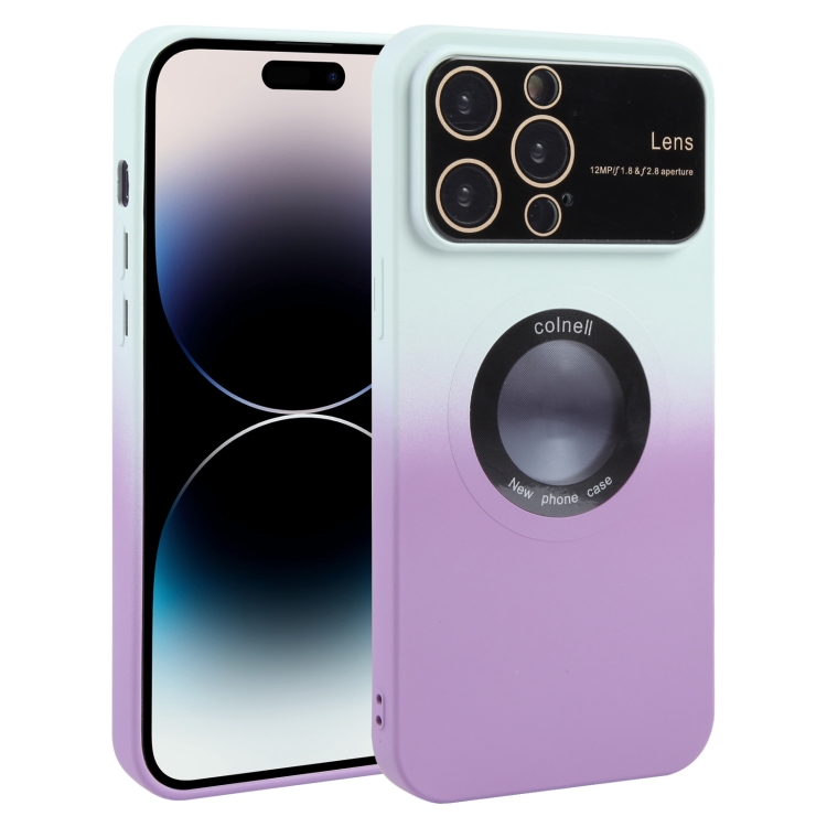 For iPhone 14 Pro Gradient Silicone Shockproof Magsafe Phone Case with Lens Film(White Purple)
For iPhone 14 Pro Gradient Silicone Shockproof Magsafe Phone Case with Lens Film(White Purple)