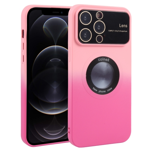 For iPhone 12 Pro Gradient Silicone Shockproof Magsafe Phone Case with Lens Film(Pink Rose)
For iPhone 12 Pro Gradient Silicone Shockproof Magsafe Phone Case with Lens Film(Pink Rose)