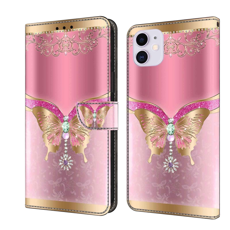 For iPhone 11 Crystal 3D Shockproof Protective Leather Phone Case(Pink Bottom Butterfly)
For iPhone 11 Crystal 3D Shockproof Protective Leather Phone Case(Pink Bottom Butterfly)