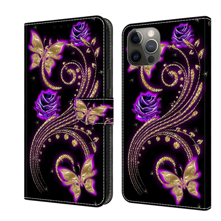 For iPhone 11 Pro Crystal 3D Shockproof Protective Leather Phone Case(Purple Flower Butterfly)
For iPhone 11 Pro Crystal 3D Shockproof Protective Leather Phone Case(Purple Flower Butterfly)